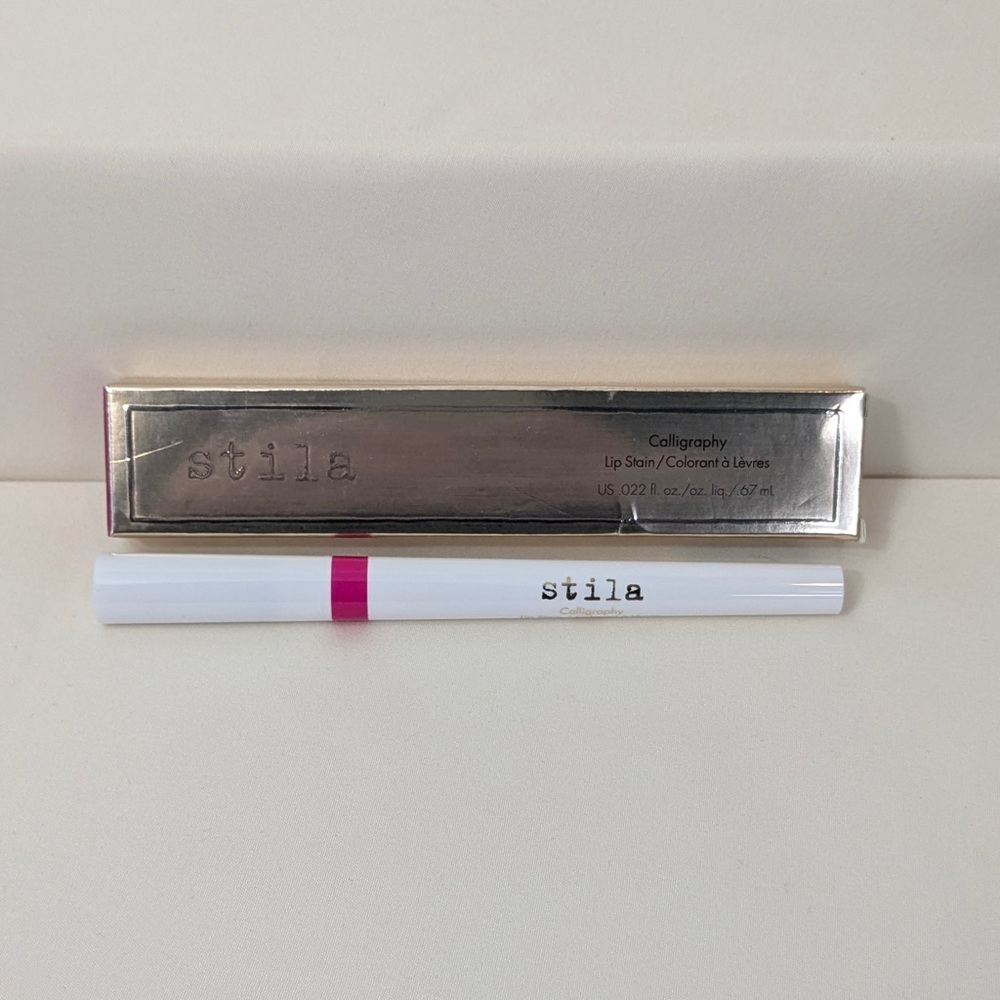 Stila Calligraphy Lip Stain in Vibrant Pink – Long-Wear Precision Lip Color